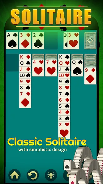 Solitaire - Offline Card Games Mod APK Без рекламы и все карты открыты — Скачать на Андроид — скриншот 2