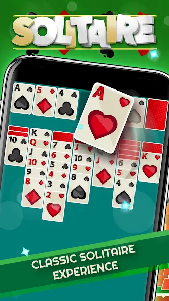 Solitaire - Offline Card Games Mod APK Без рекламы и все карты открыты — Скачать на Андроид — скриншот 4