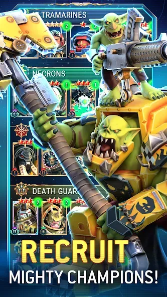 Скачать взломанную Warhammer 40,000: Tacticus — Безлимитные ресурсы и усиленные бойцы — скриншот 1