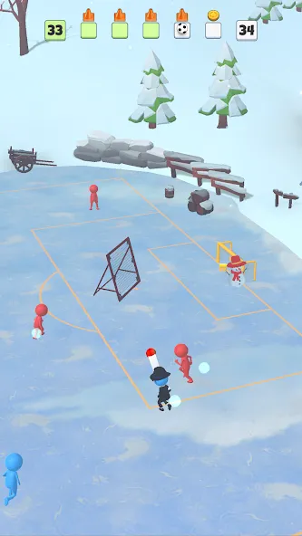 Скачать Super Goal: Fun Soccer Game (Мод: Безлимитные монеты и все команды) на Андроид — скриншот 3