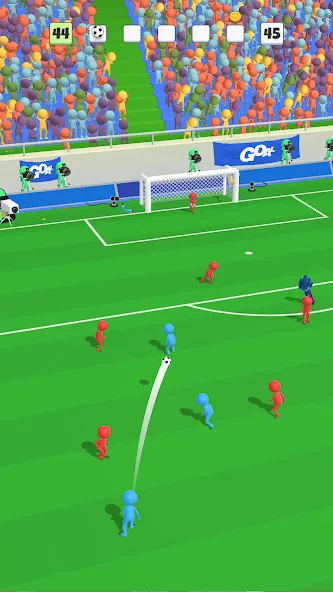 Скачать Super Goal: Fun Soccer Game (Мод: Безлимитные монеты и все команды) на Андроид — скриншот 4