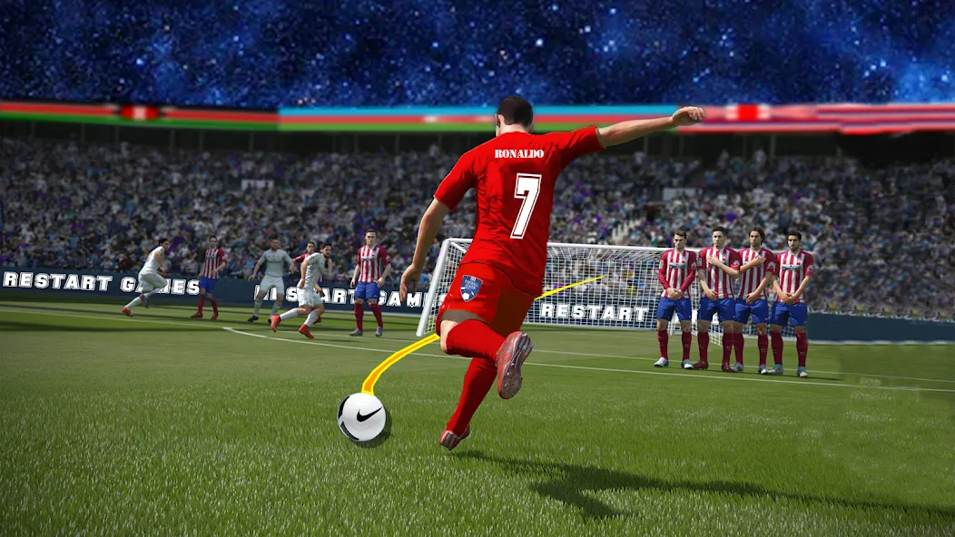 Soccer Kick Football Champion на Андроид — Безлимитные деньги и энергия — скриншот 2