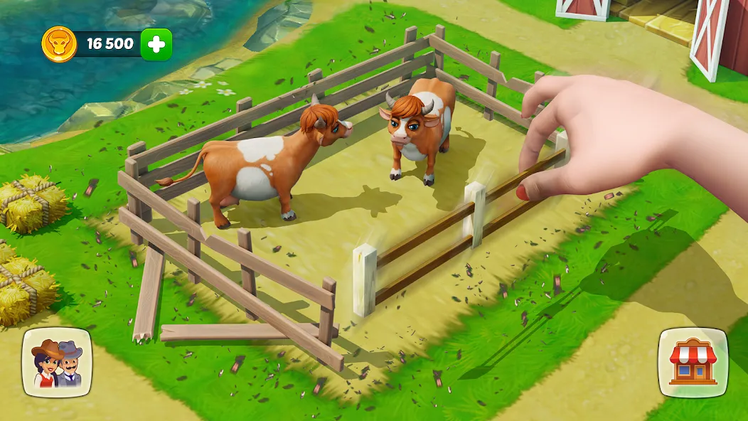 Wild West: Farm Town Build (Мод Безлимитные монеты и ресурсы) — скриншот 1