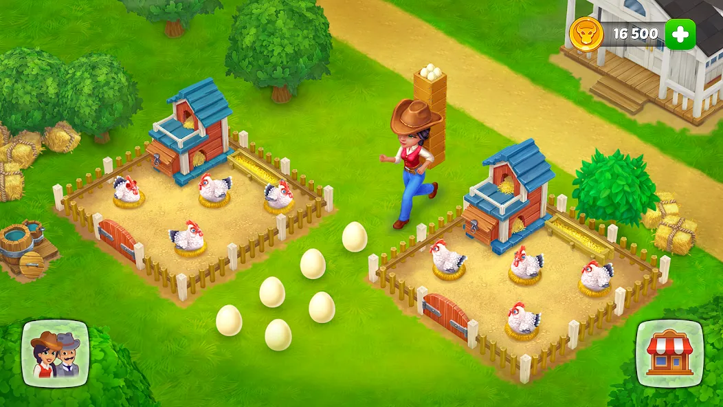 Wild West: Farm Town Build (Мод Безлимитные монеты и ресурсы) — скриншот 4