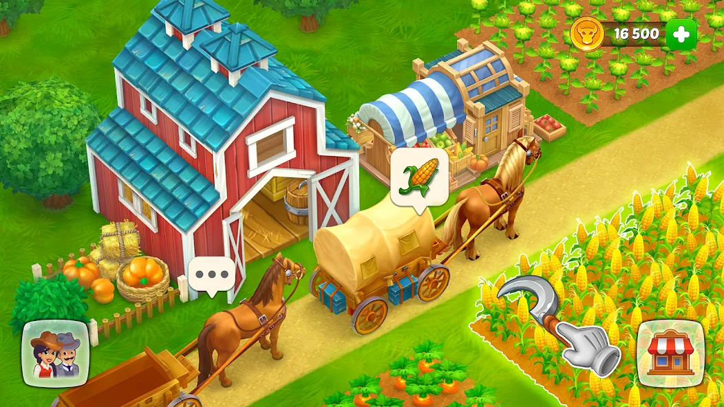 Wild West: Farm Town Build (Мод Безлимитные монеты и ресурсы) — скриншот 5