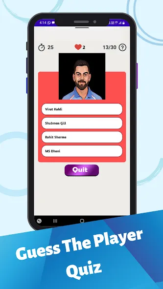 Скачать Cricket Quiz Game — Последняя версия (Безлимитные подсказки и все ответы) — скриншот 1
