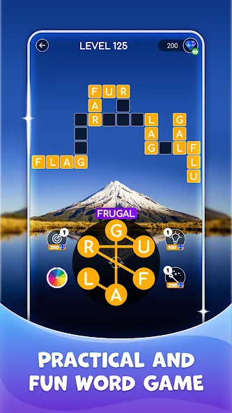 Скачать Calming Crosswords Word Puzzle (Мод: Без рекламы и подсказки бесплатно) на Андроид — скриншот 4