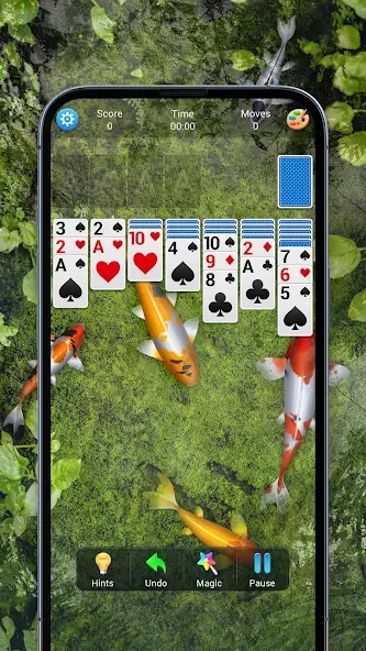 Скачать Solitaire, Klondike Card Games — Безлимитные подсказки и отмены хода — скриншот 5