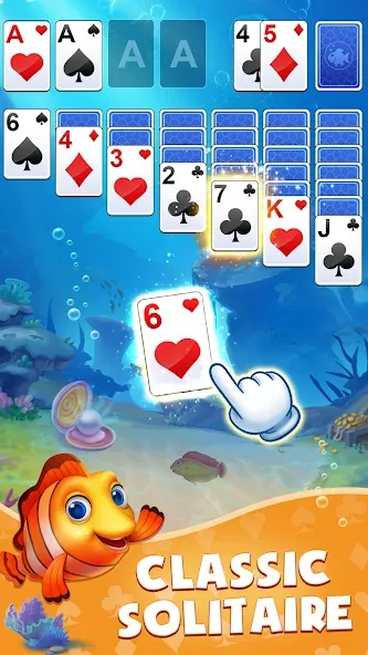 Скачать Solitaire: Fish Master — Последняя версия (Безлимитные монеты и рыбки) — скриншот 1 Скачать Solitaire: Fish Master — Последняя версия (Безлимитные монеты и рыбки) — скриншот 1