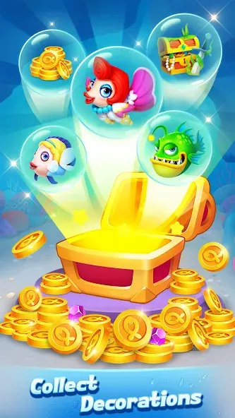 Solitaire 3D Fish MOD APK — Безлимитные монеты и все рыбы открыты — скриншот 5