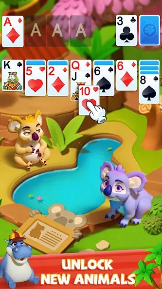 Скачать Solitaire - Wild Park — Последняя версия (Безлимитные подсказки и джокеры) — скриншот 5