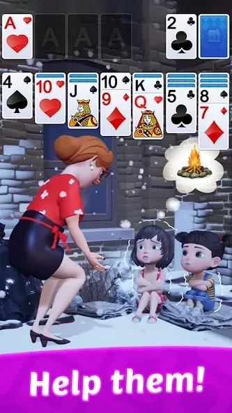 Скачать Solitaire: Card Games MOD APK — Безлимитные подсказки и отмены ходов — скриншот 4