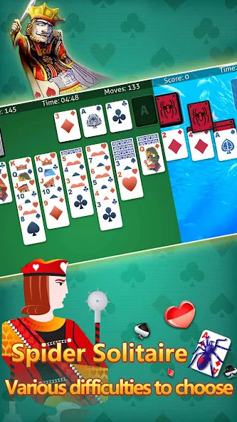 Скачать klondike solitaire :card shark с модом — Без рекламы и все карты открыты — скриншот 1