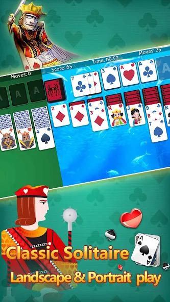 Скачать klondike solitaire :card shark с модом — Без рекламы и все карты открыты — скриншот 2