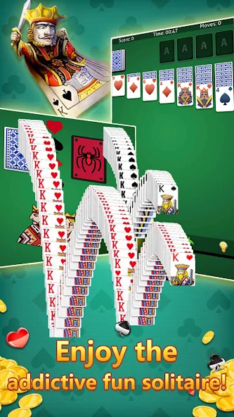 Скачать klondike solitaire :card shark с модом — Без рекламы и все карты открыты — скриншот 3