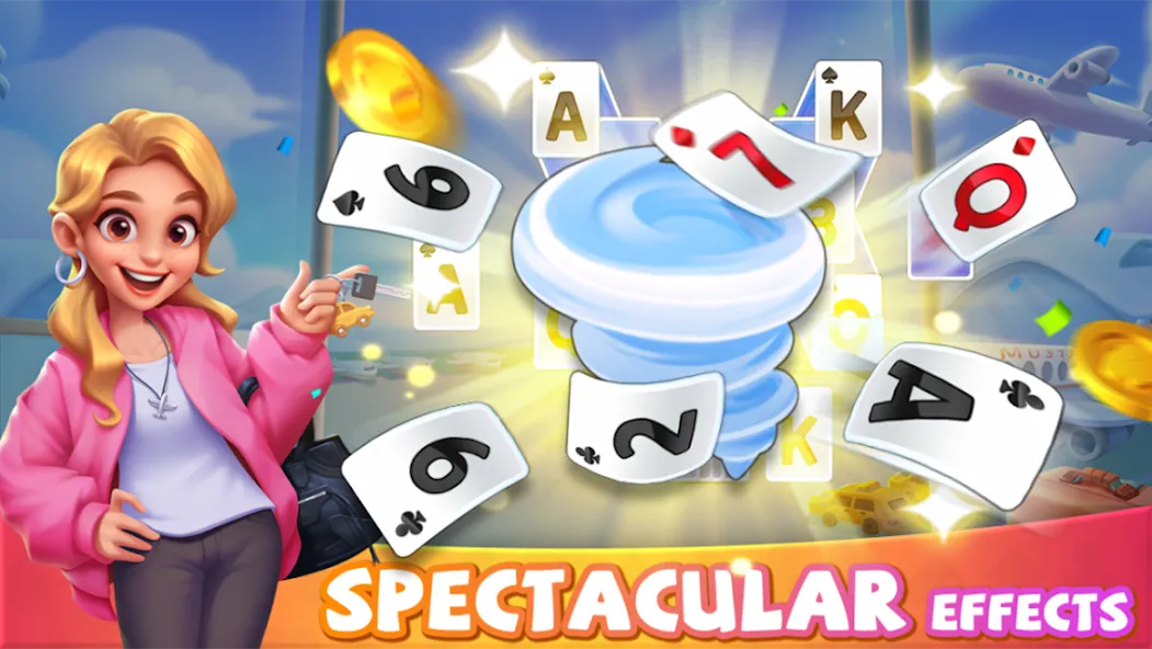 Скачать Solitaire Good Times — Модификация Безлимитные монеты и подсказки — скриншот 4