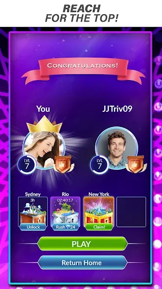 Скачать Official Millionaire Game MOD APK — Безлимитные подсказки и жизни — скриншот 3
