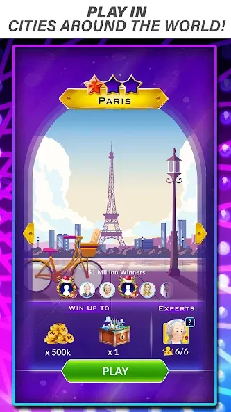 Скачать Official Millionaire Game MOD APK — Безлимитные подсказки и жизни — скриншот 4