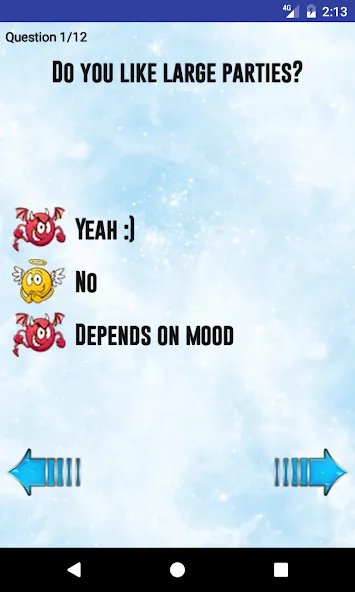 Test: Angel or Devil Mod APK Узнай свою сущность без ограничений — Скачать на Андроид — скриншот 2 Test: Angel or Devil Mod APK Узнай свою сущность без ограничений — Скачать на Андроид — скриншот 2