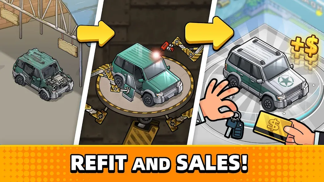 Скачать Used Car Tycoon Game — Последняя версия (Безлимитные деньги и премиум-автомобили) — скриншот 1 Скачать Used Car Tycoon Game — Последняя версия (Безлимитные деньги и премиум-автомобили) — скриншот 1