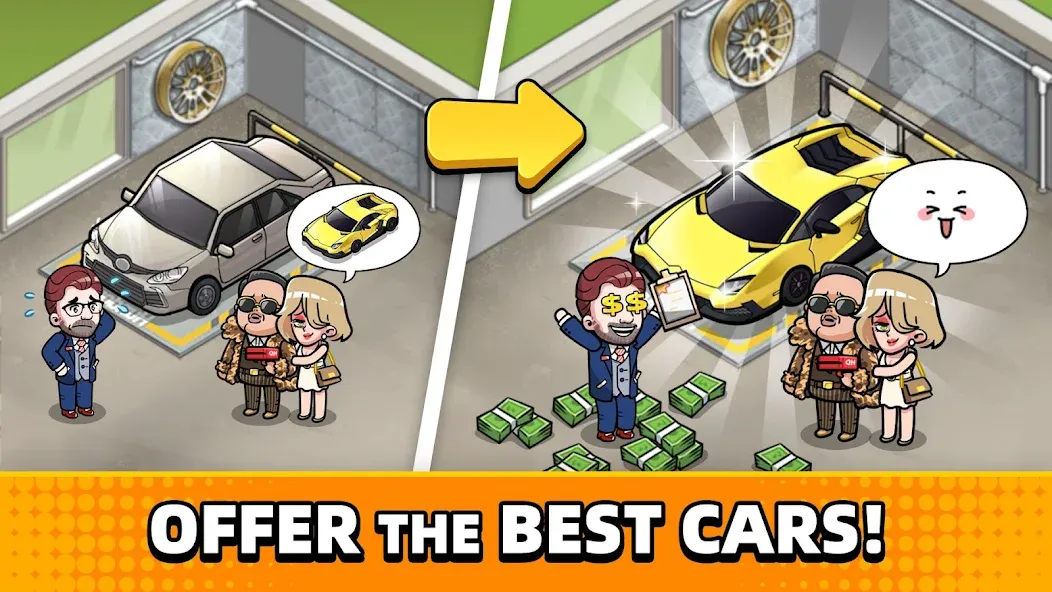 Скачать Used Car Tycoon Game — Последняя версия (Безлимитные деньги и премиум-автомобили) — скриншот 4 Скачать Used Car Tycoon Game — Последняя версия (Безлимитные деньги и премиум-автомобили) — скриншот 4