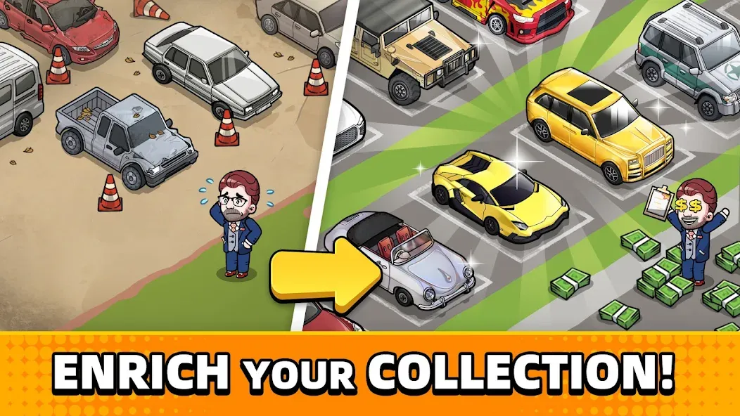 Скачать Used Car Tycoon Game — Последняя версия (Безлимитные деньги и премиум-автомобили) — скриншот 5 Скачать Used Car Tycoon Game — Последняя версия (Безлимитные деньги и премиум-автомобили) — скриншот 5