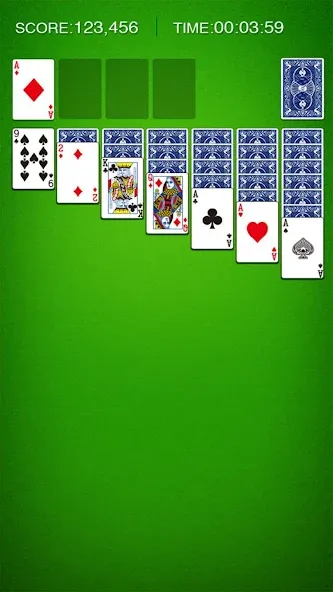 Classic Solitaire: Card Games MOD — Без рекламы и отмена ходов на Андроид — скриншот 1