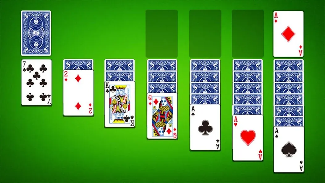 Classic Solitaire: Card Games MOD — Без рекламы и отмена ходов на Андроид — скриншот 2