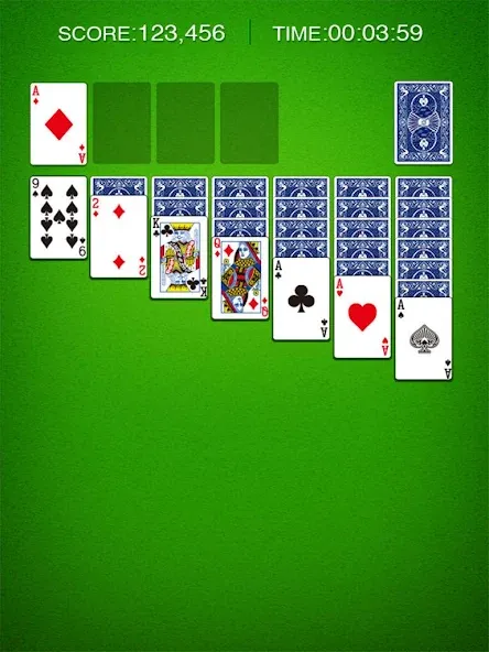 Classic Solitaire: Card Games MOD — Без рекламы и отмена ходов на Андроид — скриншот 3