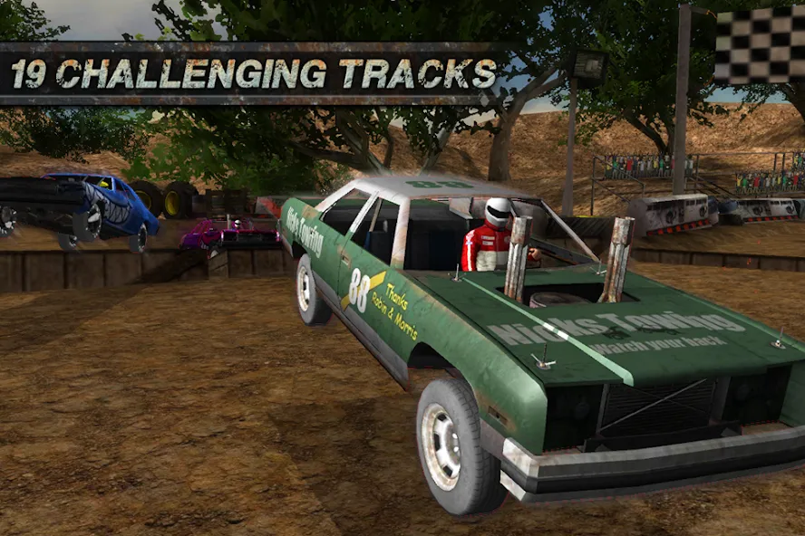 Demolition Derby: Crash Racing на Андроид — Мод Безлимитные деньги и все машины открыты — скриншот 2 Demolition Derby: Crash Racing на Андроид — Мод Безлимитные деньги и все машины открыты — скриншот 2
