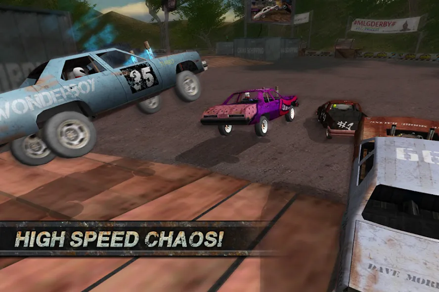 Demolition Derby: Crash Racing на Андроид — Мод Безлимитные деньги и все машины открыты — скриншот 4 Demolition Derby: Crash Racing на Андроид — Мод Безлимитные деньги и все машины открыты — скриншот 4