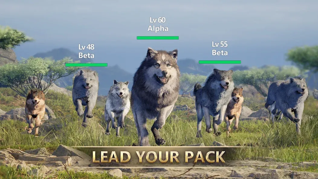 Скачать Wolf Game: Wild Animal Wars — Безлимитные ресурсы и мощные волки — скриншот 4