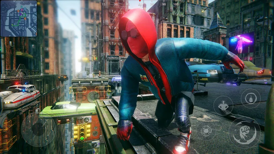 Super city Hero:Spider Game MOD APK на Android — Безлимитные деньги и супергеройские способности — скриншот 1