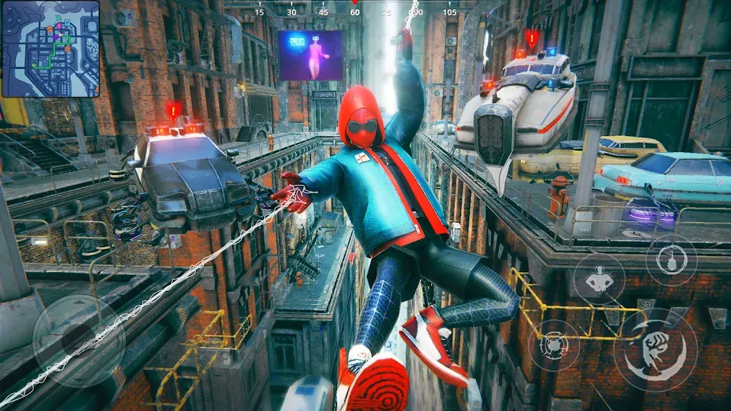 Super city Hero:Spider Game MOD APK на Android — Безлимитные деньги и супергеройские способности — скриншот 4