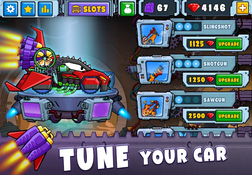 Car Eats Car 2 - Racing Game (Мод Безлимитные деньги и все машины открыты) — скриншот 2 Car Eats Car 2 - Racing Game (Мод Безлимитные деньги и все машины открыты) — скриншот 2