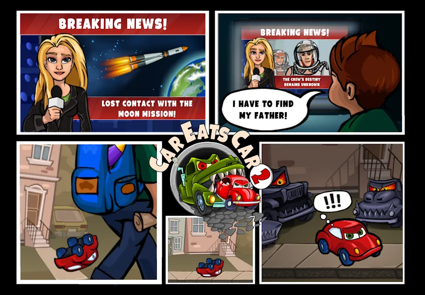 Car Eats Car 2 - Racing Game (Мод Безлимитные деньги и все машины открыты) — скриншот 4 Car Eats Car 2 - Racing Game (Мод Безлимитные деньги и все машины открыты) — скриншот 4