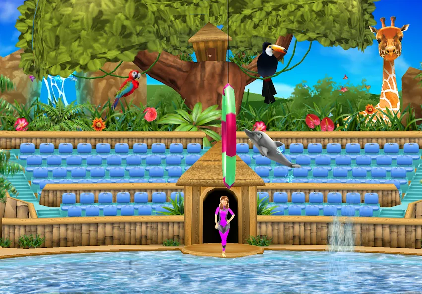 Скачать My Dolphin Show — Модификация Безлимитные монеты и разблокированы уровни — скриншот 1
