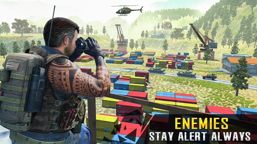 Commando War Army Game Offline — Безлимитные патроны и здоровье — скриншот 2