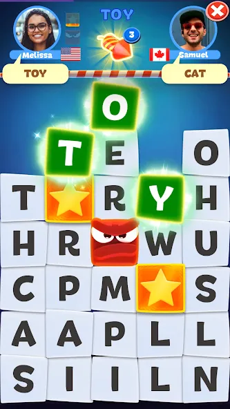 Скачать взлом Toy Words play together online на Андроид — Открыты все уровни и подсказки — скриншот 4