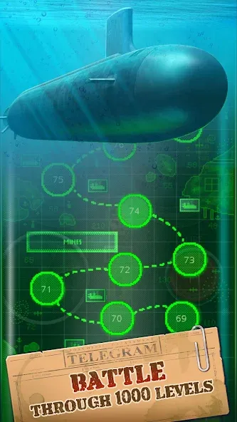 You Sunk - Submarine Attack MOD APK — Безлимитные ракеты и здоровье — скриншот 5 You Sunk - Submarine Attack MOD APK — Безлимитные ракеты и здоровье — скриншот 5