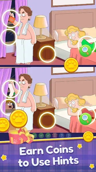Скачать Find Differences: Spot Fun на телефон — Подсказки доступны и уровни открыты — скриншот 2