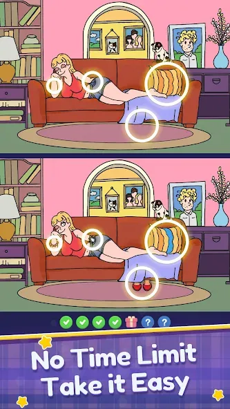 Скачать Find Differences: Spot Fun на телефон — Подсказки доступны и уровни открыты — скриншот 3