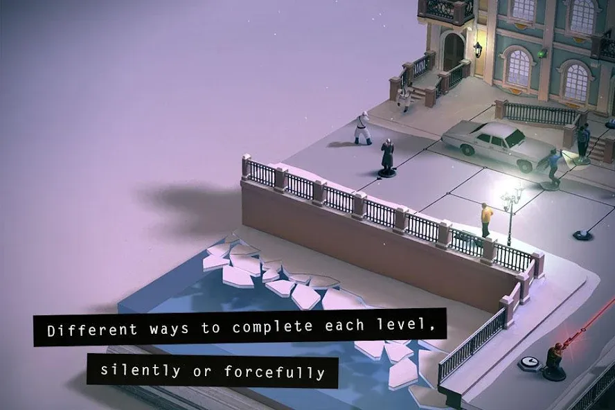 Скачать Hitman GO (Мод: Безлимитные подсказки и открытые уровни) на Андроид — скриншот 3 Скачать Hitman GO (Мод: Безлимитные подсказки и открытые уровни) на Андроид — скриншот 3