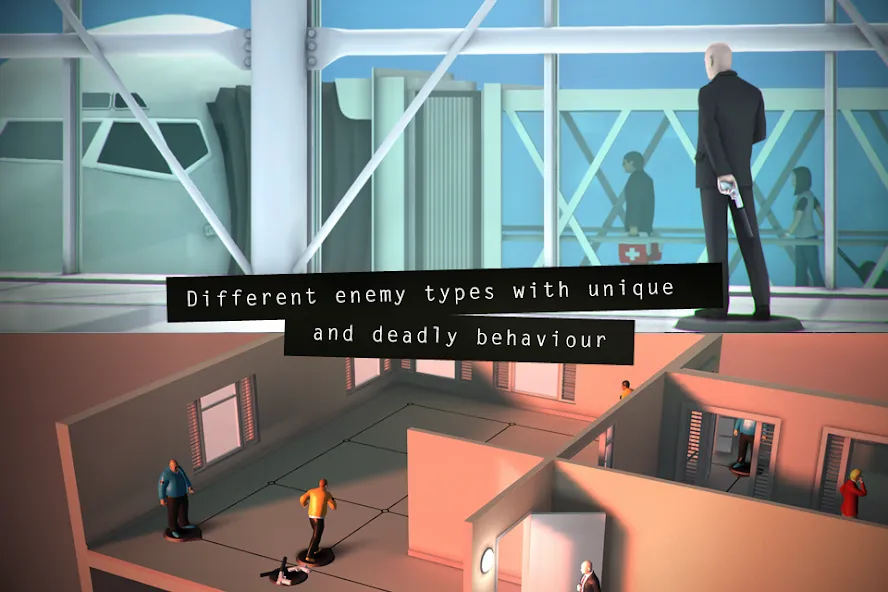 Скачать Hitman GO (Мод: Безлимитные подсказки и открытые уровни) на Андроид — скриншот 4 Скачать Hitman GO (Мод: Безлимитные подсказки и открытые уровни) на Андроид — скриншот 4