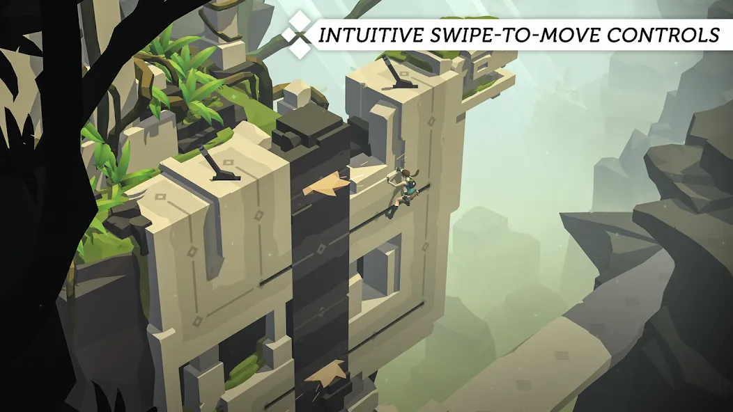 Lara Croft GO — Мод: Безлимитные подсказки и все уровни — скриншот 2