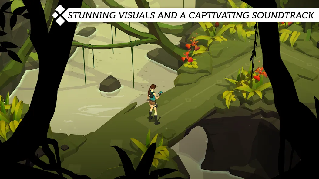 Lara Croft GO — Мод: Безлимитные подсказки и все уровни — скриншот 3