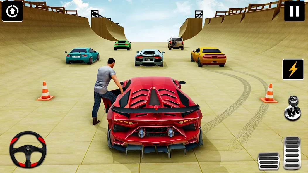Скачать GT Car Stunt : Ramp Car Stunts (Мод: Безлимитные деньги и все машины) на Андроид — скриншот 5