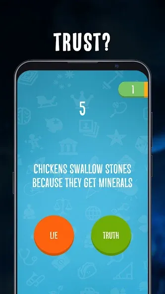 Truth or lie MOD APK на Android — Без рекламы и все вопросы открыты — скриншот 1
