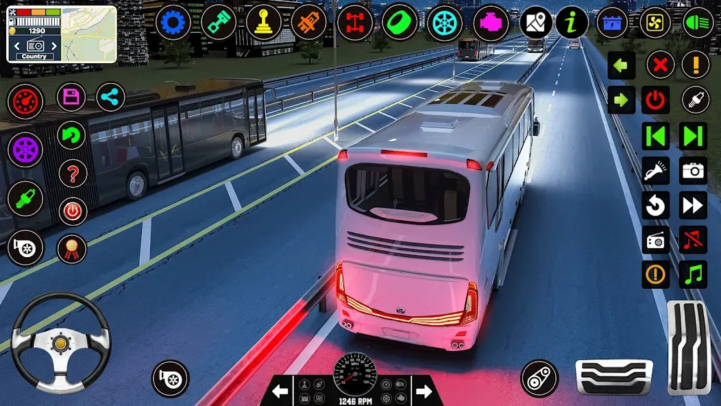 Bus Driving Games 3D: Bus Game — Мод: Безлимитные деньги и все автобусы — скриншот 1