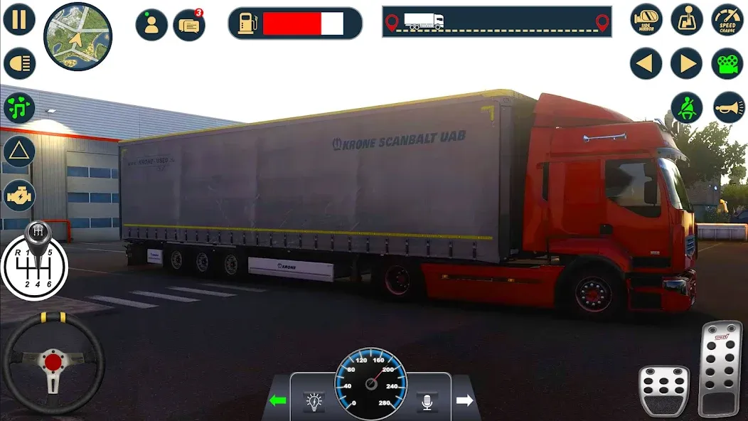 Euro Cargo Truck Simulator 3D (Мод Безлимитные деньги и все грузовики) — скриншот 1 Euro Cargo Truck Simulator 3D (Мод Безлимитные деньги и все грузовики) — скриншот 1